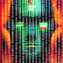 0101100101 - Flying Binary code